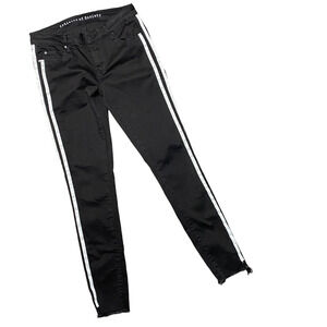 ARTICLES OF SOCIETY | sz 27 Women's Black/White Racing Stripe Sarah Skinny Jeans